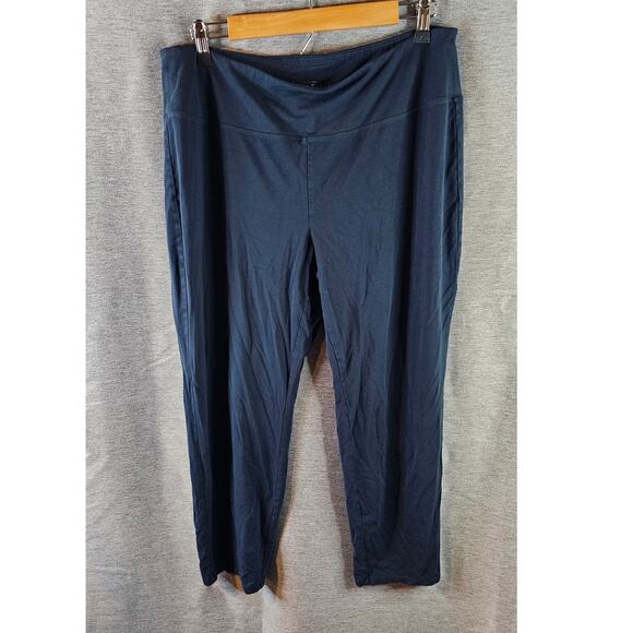 J Jill Wearever Collection Petite Smooth-Fit Slim Leg Ankle Leggings Sz Lg Blue - Picture 1 of 4